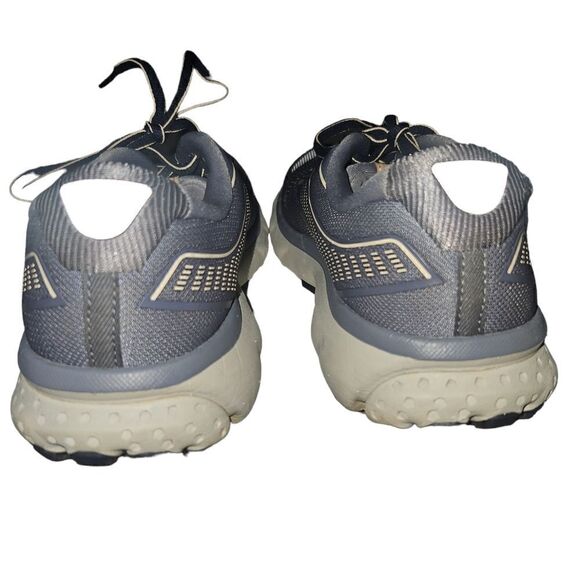 Brooks Ghost 12 Running Sneakers in Granite Peacoat Peach Mesh - Picture 5 of 5